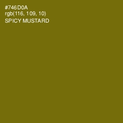 #746D0A - Spicy Mustard Color Image